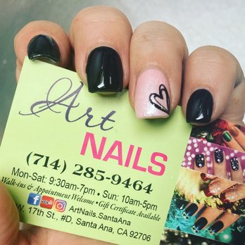 Art nails - Valentine nails - Nail Salons Near Me - Santa Ana, California