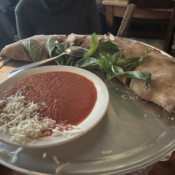 Lucali - calzone with mushrooms and peppers - Pizza Near Me - Brooklyn, New York Lucali - calzone with mushrooms and peppers - Pizza Near Me - Brooklyn, New York