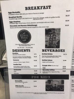 Menu photo 5 El Black Bean Cafe West Palm Beach, FL