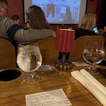Gigglewaters - Our table in the screening room - American Near Me - Safety Harbor, Florida