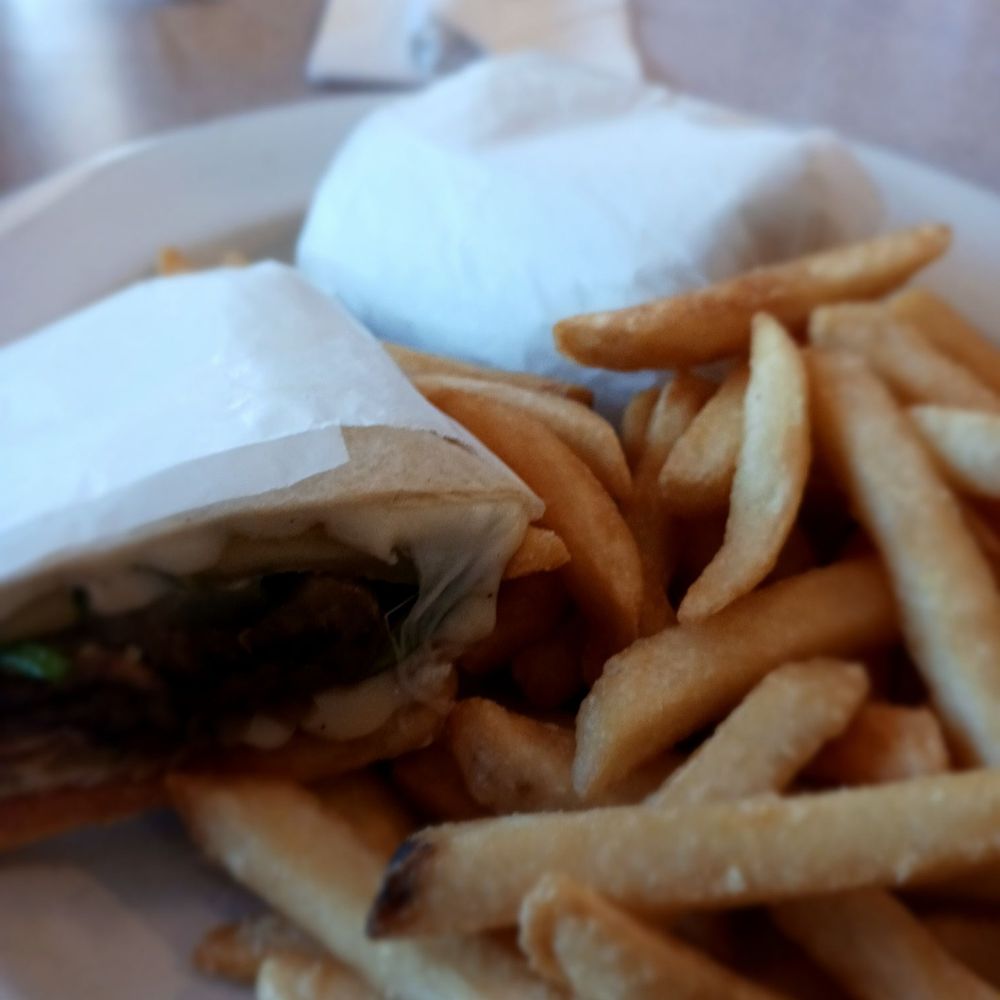 Majestic Diner - Veggie wrap (zucchini and eggplant) with fries - Breakfast & Brunch Near Me - Ramsey, New Jersey Majestic Diner - Veggie wrap (zucchini and eggplant) with fries - Breakfast & Brunch Near Me - Ramsey, New Jersey