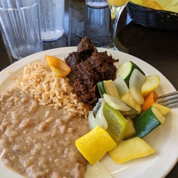 El Torito - Beans, rice, birria and vegetables so delicious - Mexican Near Me - Redondo Beach, California