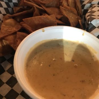Pouring Glory - Queso is a little spicy, but just right - Beer Bar Near Me - Fort Worth, Texas