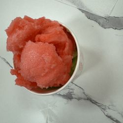 La Gelati - Watermelon Italian Ice and Sour Apple in bottom