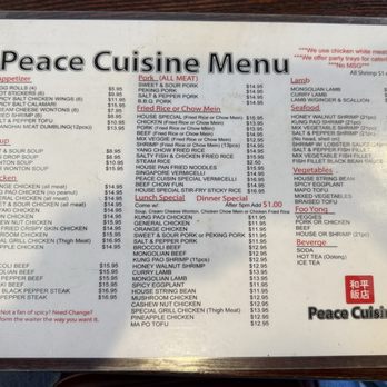 Peace Cuisine - Menu as of august 2026 - Chinese Near Me - West Sacramento, California Peace Cuisine - Menu as of august 2026 - Chinese Near Me - West Sacramento, California