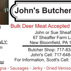 John's Butcher Shop - 2022 Business Card/Front