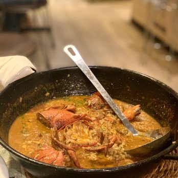 Petit Ramblero - Brothy or Soupy Lobster Paella - Seafood Near Me - Barcelona, B