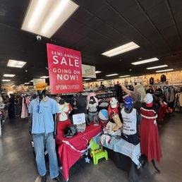The entrance of the thrift store.