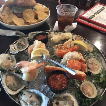 Harbor Crab - The Seafood tower and the crab spinach dip. - American Near Me - Patchogue, New York