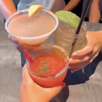 Colton's Social House - Three different cocktails. Mine is the Farmer's Daughter. Sooo sweet and yummy :) - New American Near Me - Clovis, California
