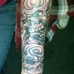 Cool Ghoul Tattoo - Two Skull Cover-Up