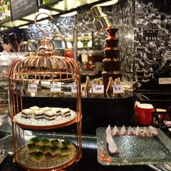 Grill n More - running chocolate fondue in the back, cotton candy machine on the left, dragon fruits on the right