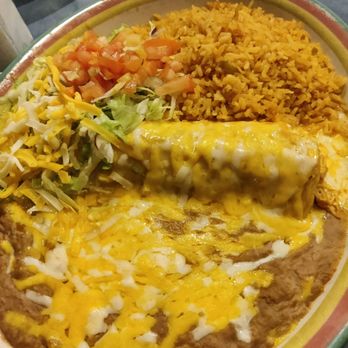 Fiesta Jalisco - One enchilada+ rice+ beans - Mexican Near Me - Port Angeles, Washington