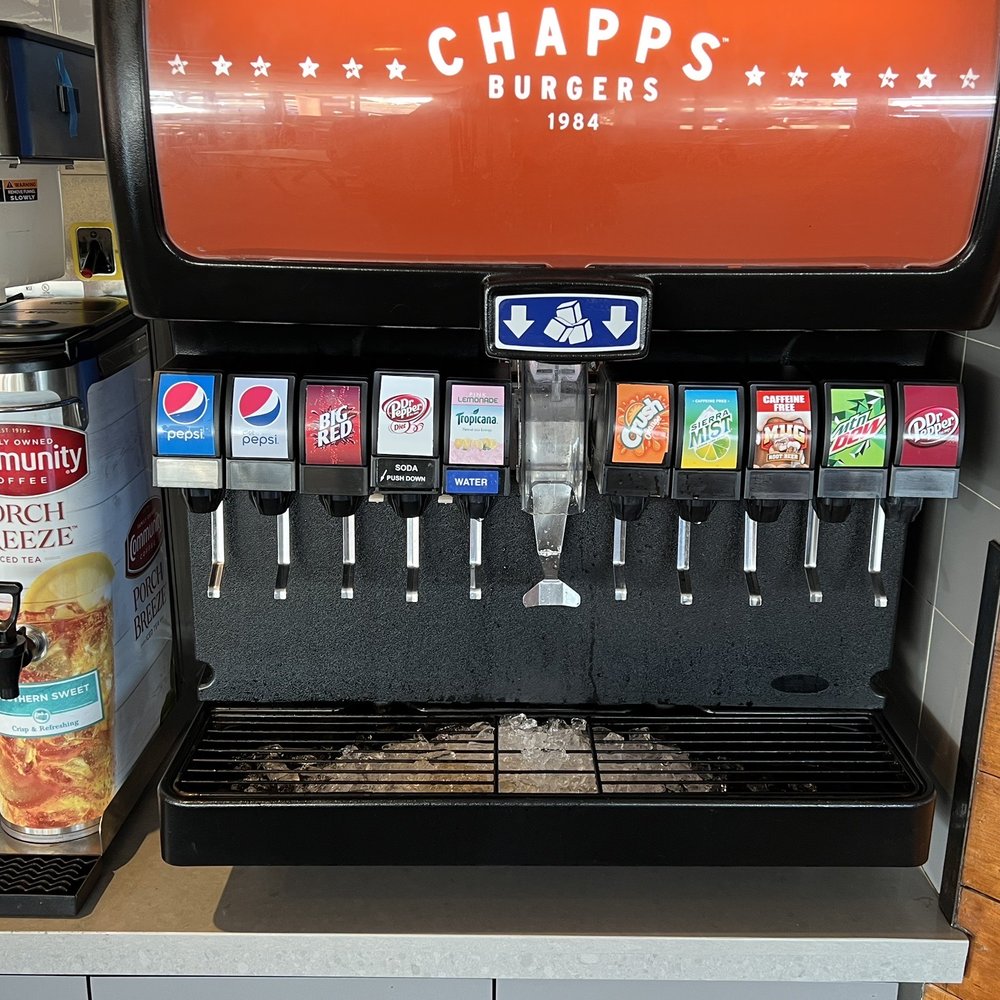 Chapps Burgers - Soda fountain with Big Red! Don't sleep on the southern sweet tea! - Burgers Near Me - Grand Prairie, Texas Chapps Burgers - Soda fountain with Big Red! Don't sleep on the southern sweet tea! - Burgers Near Me - Grand Prairie, Texas