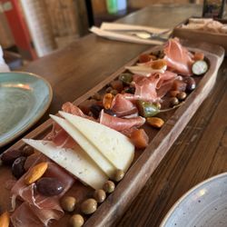 Cava Bodega - Jamon, Serrano, and Manchego Cheese board