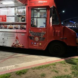 a food truck at night a food truck at night