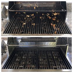 Mean Clean BBQ Cleaning and Repair - Before and after