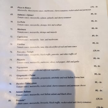 Spaghetteria La Perla - Menu - Italian Near Me - Copenhagen, 84 Spaghetteria La Perla - Menu - Italian Near Me - Copenhagen, 84