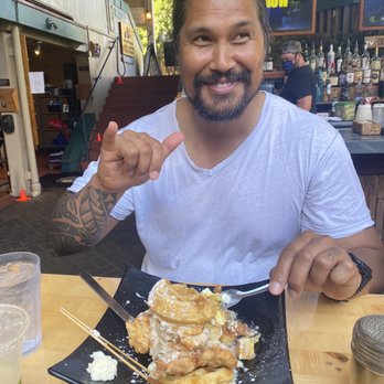 Down the Hatch Maui - Chicken and waffles with a side of my hot husband. - Seafood Near Me - Lahaina, Hawaii