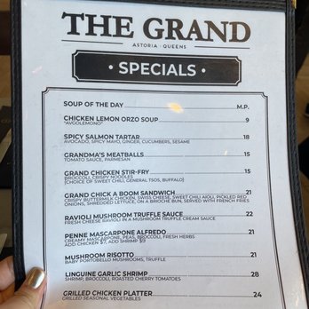 The Grand - Menu specials - American Near Me - Astoria, New York The Grand - Menu specials - American Near Me - Astoria, New York