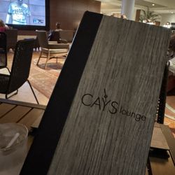 Cays Lounge - Menu