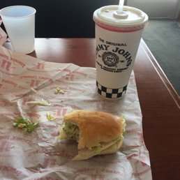 a sandwich and a drink