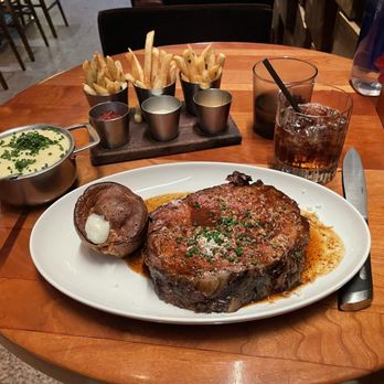 Stripsteak - Prime Rib, Creamy Mash Potato's, French Fry Flight, Maker's and Coke - Steakhouses Near Me - Las Vegas, Nevada Stripsteak - Prime Rib, Creamy Mash Potato's, French Fry Flight, Maker's and Coke - Steakhouses Near Me - Las Vegas, Nevada