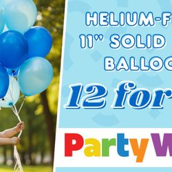 Party Wow! Flowood - Party More, Spend Less!
Get the party started with our 12 for $12 deal on helium-filled 11" solid latex balloons!...