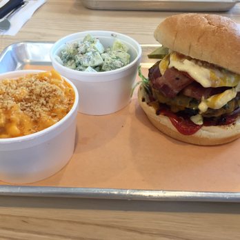 Butchies - butchie's burger w/ 2 sides $14 - Salad Near Me - Whitby, Ontario