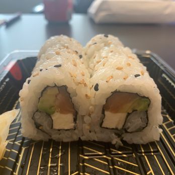 Tup Tim Thai Restaurant - Philly roll, missing a couple pieces because I couldn't wait to eat it - Thai Near Me - Gainesville, Florida Tup Tim Thai Restaurant - Philly roll, missing a couple pieces because I couldn't wait to eat it - Thai Near Me - Gainesville, Florida
