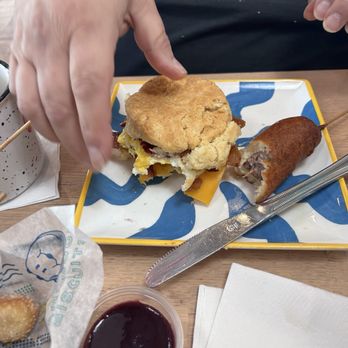 Biscuit Belly - Chesapeake - Bacon egg and cheese biscuit sandwich - Breakfast & Brunch Near Me - Chesapeake, Virginia Biscuit Belly - Chesapeake - Bacon egg and cheese biscuit sandwich - Breakfast & Brunch Near Me - Chesapeake, Virginia