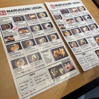 Marugame Udon - Menu - Japanese Near Me - Berkeley, California