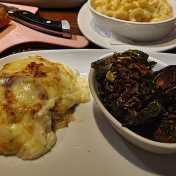 LongHorn Steakhouse - Parmesan Crusted Chicken. 9 oz was juicy, well seasoned and topping was cheesy + savory. Roasted Brussels = crispy, smokey and sweet. - Steakhouses Near Me - Nashville, Tennessee LongHorn Steakhouse - Parmesan Crusted Chicken. 9 oz was juicy, well seasoned and topping was cheesy + savory. Roasted Brussels = crispy, smokey and sweet. - Steakhouses Near Me - Nashville, Tennessee