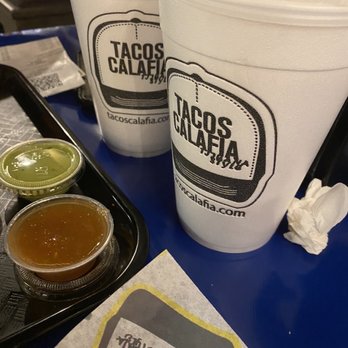 Tacos Calafia - Horchata y Jamaica - Large - Tacos Near Me - Peoria, Arizona