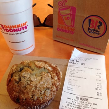 Dunkin' - Lg. Coffee & a Blueberry Muffin.... - Donuts Near Me - Orange City, Florida Dunkin' - Lg. Coffee & a Blueberry Muffin.... - Donuts Near Me - Orange City, Florida