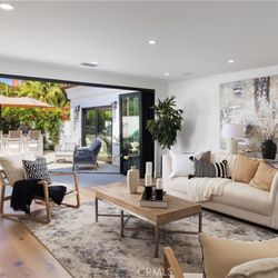 1st Stage Property Transformation - Living Room Home Staging in Newport Beach, Orange County