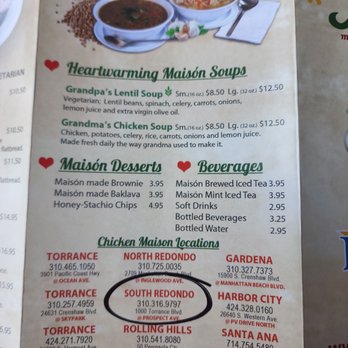 Chicken Maison - Mediterranean Near Me - Redondo Beach, California Chicken Maison - Mediterranean Near Me - Redondo Beach, California