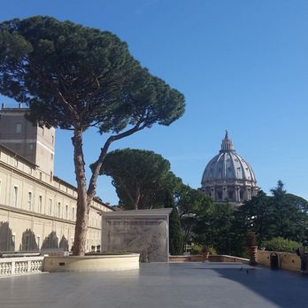 Vatican City - Vatican Gardens with St. Peter's Dome in Background - Local Flavor Near Me - Rome, RM