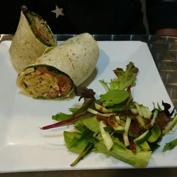 HLS Juice Bar & Grill - Vegan herb chicken and cheddar wrap - New American Near Me - Maplewood, New Jersey