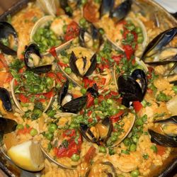 PURO ceviche bar - Paella (mussels, shrimp, and clams) *we removed calamari due to food allergy.