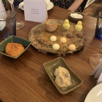 FLX Table - Various types of butter and dips - New American Near Me - Geneva, New York
