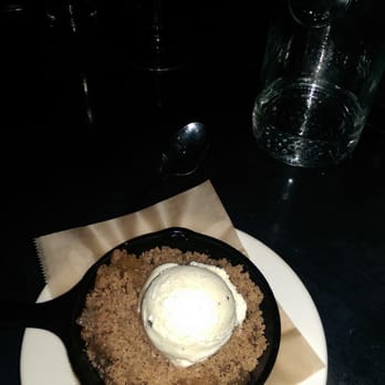 Work & Class - Apple Cobbler (seemed more like a crisp) with homemade vanilla bean ice cream - New American Near Me - Denver, Colorado Work & Class - Apple Cobbler (seemed more like a crisp) with homemade vanilla bean ice cream - New American Near Me - Denver, Colorado