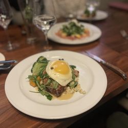 Il Capriccio - Giannone Chicken 'Schnitzel,' Fried Egg, Herbed Spätzle, Mustard-Caper Sauce