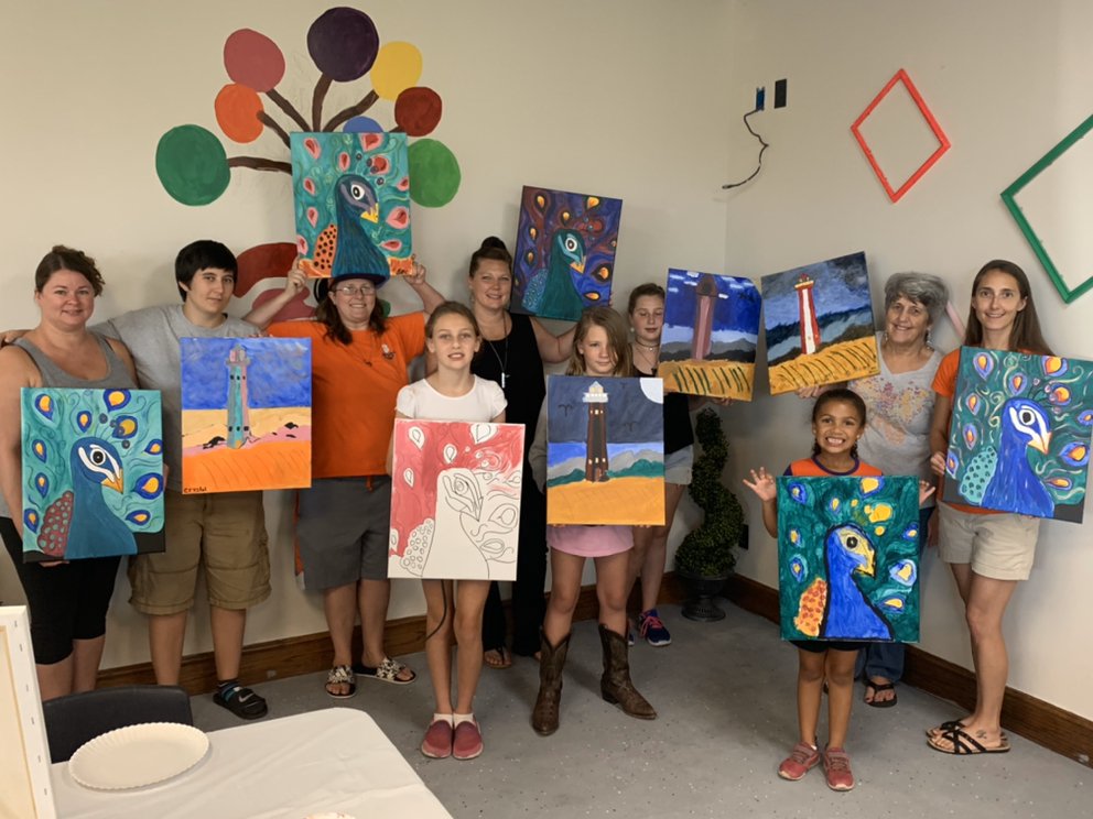 Social spots from Garden City Paint, Sip and More