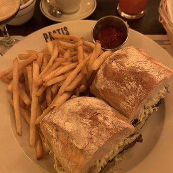 Pastis Miami - steak sando with fries - French Near Me - Miami, Florida Pastis Miami - steak sando with fries - French Near Me - Miami, Florida