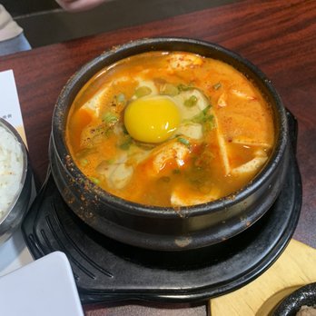 One Korean Restaurant - S4. Spicy Soft Tofu Soup with Egg - Korean Near Me - Beaverton, Oregon