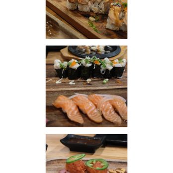 Aikan Sushi - The different sushi's you can order - lion king roll, snow roll, scallop sushi, yuzu salmon, and albacore tama. - Izakaya Near Me - Northridge, California Aikan Sushi - The different sushi's you can order - lion king roll, snow roll, scallop sushi, yuzu salmon, and albacore tama. - Izakaya Near Me - Northridge, California