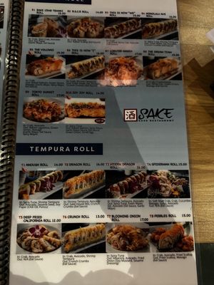 Menu photo 5 Sake Sushi Bar and Lounge Montrose, CA