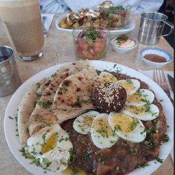 Maha's - Beans, eggs, falafel, pits, and hummus. - Egyptian Near Me - Toronto, Ontario