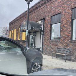 a car parked outside a car parked outside